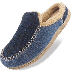 GUMUSSERVI Men’s Moccasin Memory Foam Slippers